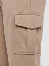 Pantaloni cargo in felpa di piquet