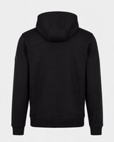 Felpa in interlock con cappuccio e inserti in nylon