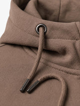 Felpa in interlock con cappuccio e inserti in nylon