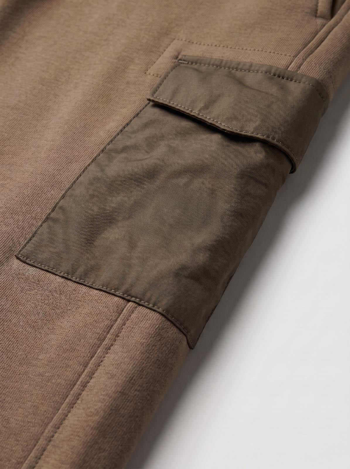 Pantaloni cargo in interlock