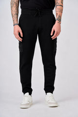 Pantaloni cargo in interlock