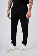 Pantaloni cargo in interlock