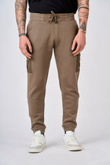 Pantaloni cargo in interlock