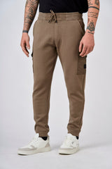 Pantaloni cargo in interlock