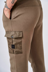 Pantaloni cargo in interlock