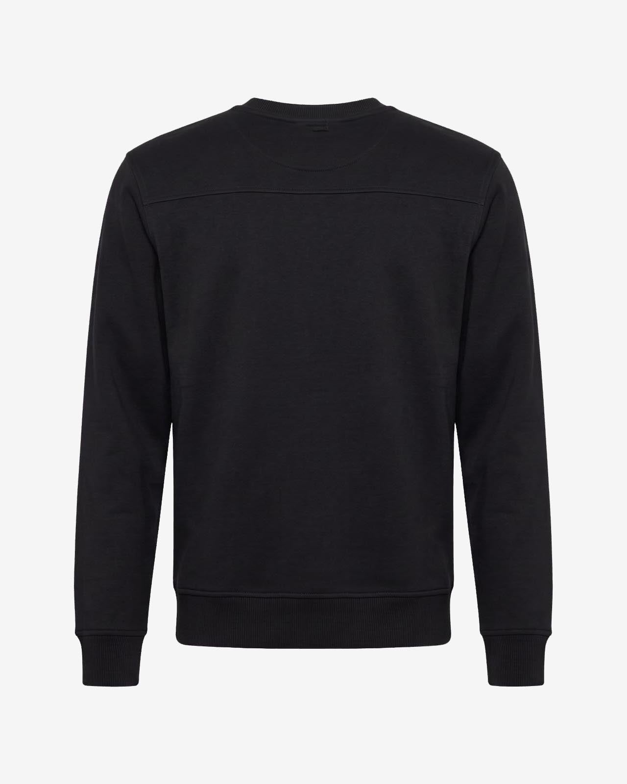 Felpa girocollo in interlock color block