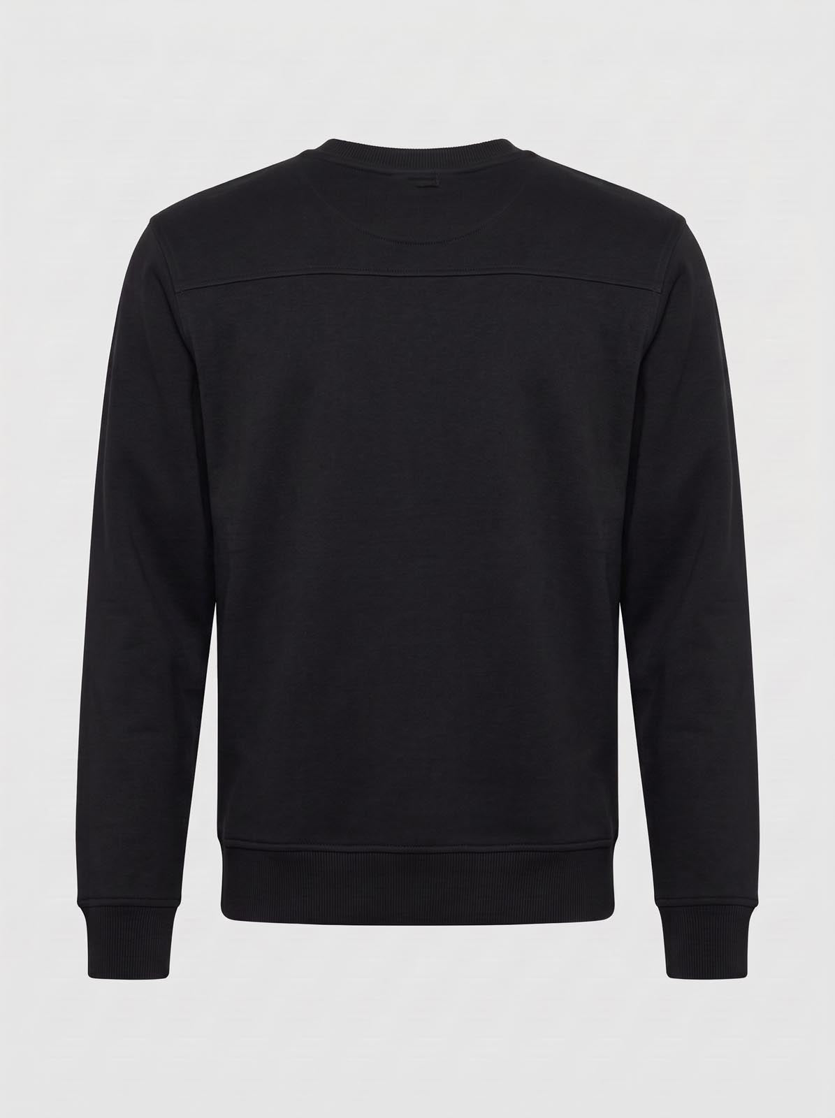 Felpa girocollo in interlock color block