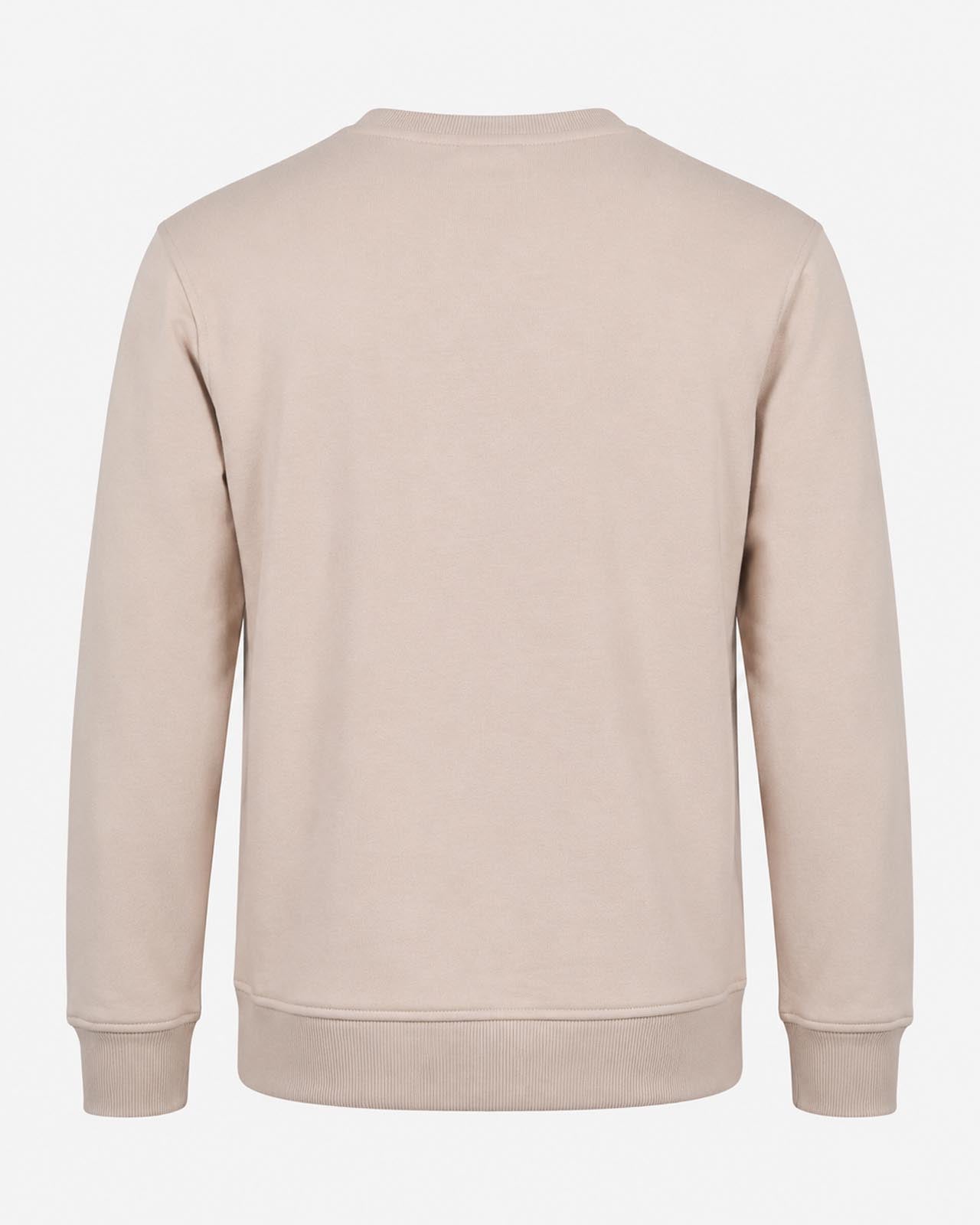 Felpa girocollo in interlock color block