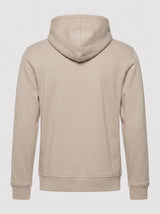 Felpa con cappuccio in interlock color block