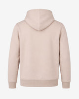 Felpa con cappuccio e zip in interlock