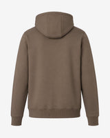 Felpa con cappuccio e zip in interlock