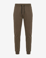 Pantaloni in felpa di interlock con patch logo