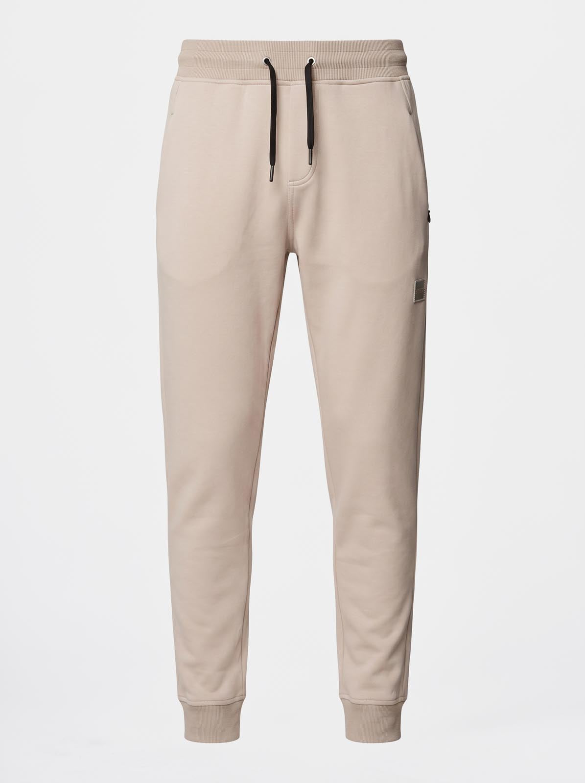 Pantaloni in felpa di interlock con patch logo