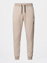 Pantaloni in felpa di interlock con patch logo