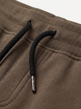 Pantaloni in felpa di interlock con patch logo