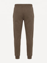 Pantaloni in felpa di interlock con patch logo