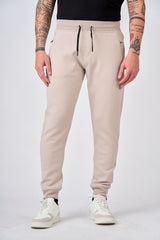 Pantaloni in felpa di interlock con patch logo