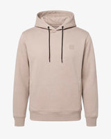 Felpa con cappuccio in interlock con tasche