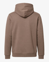 Felpa con cappuccio in interlock con tasche