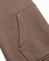 Felpa con cappuccio in interlock con tasche