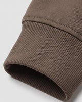 Felpa girocollo in interlock con patch logo