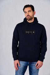 Felpa con cappuccio e logo ricamato