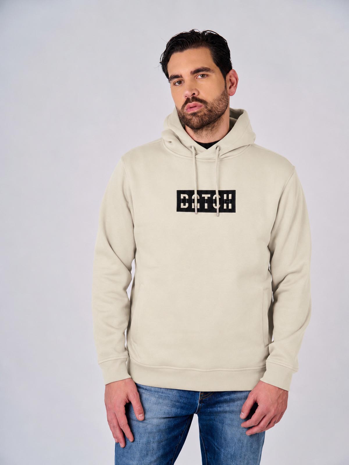 Felpa con cappuccio e logo ricamato