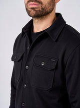 Overshirt in interlock con tasche