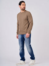 T-shirt a maniche lunghe con logo ricamato