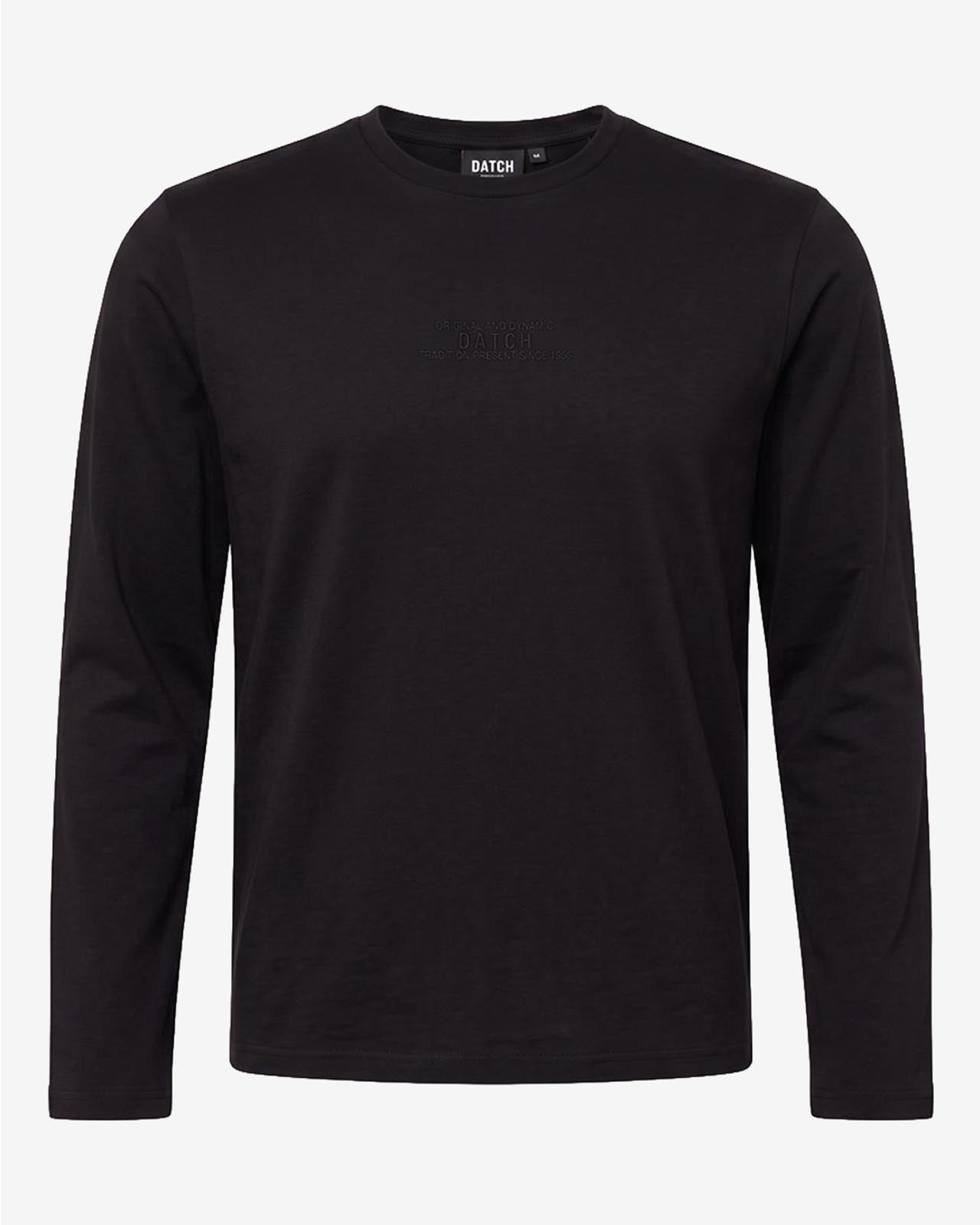 T-shirt a maniche lunghe con logo ricamato