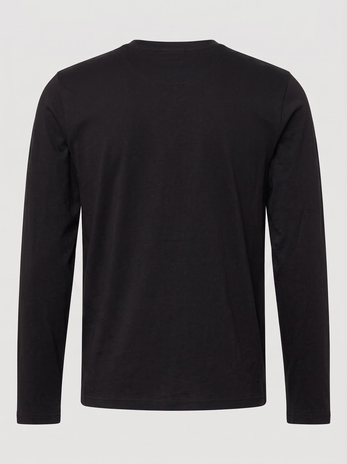T-shirt a maniche lunghe con logo ricamato