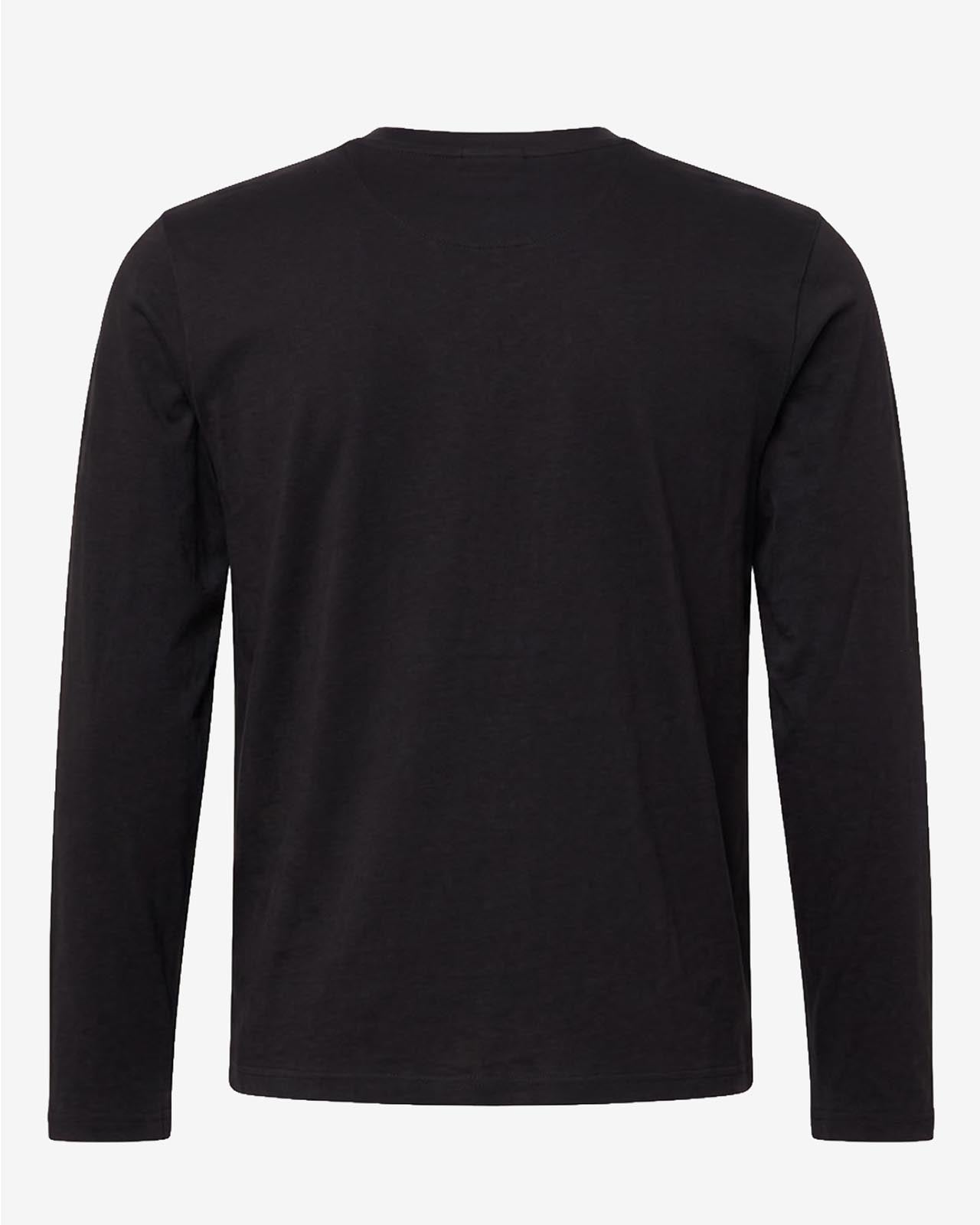 T-shirt a maniche lunghe con logo ricamato