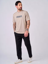 T-shirt con stampa logata