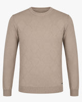 Maglia girocollo con motivo jacquard