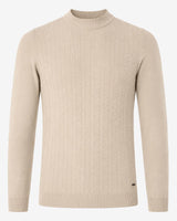 Maglia a mezzo collo con motivo jacquard