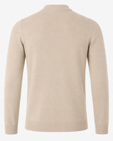 Maglia a mezzo collo con motivo jacquard