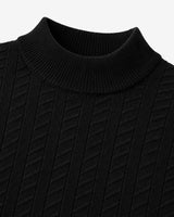 Maglia a mezzo collo con motivo jacquard