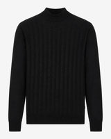 Maglia a mezzo collo con motivo jacquard