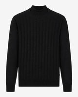 Maglia a mezzo collo con motivo jacquard