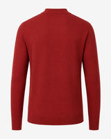 Maglia a mezzo collo con motivo jacquard