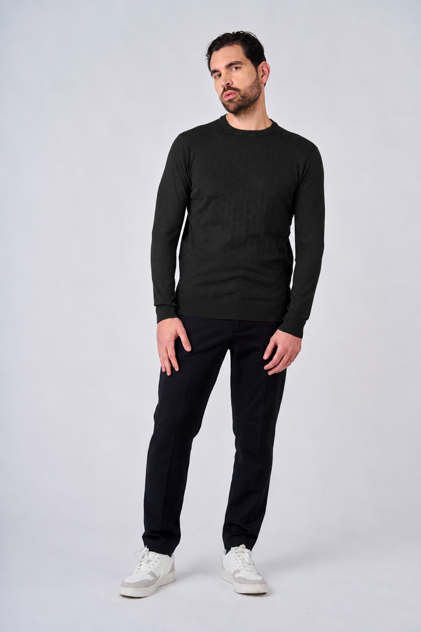 Maglia girocollo con motivo