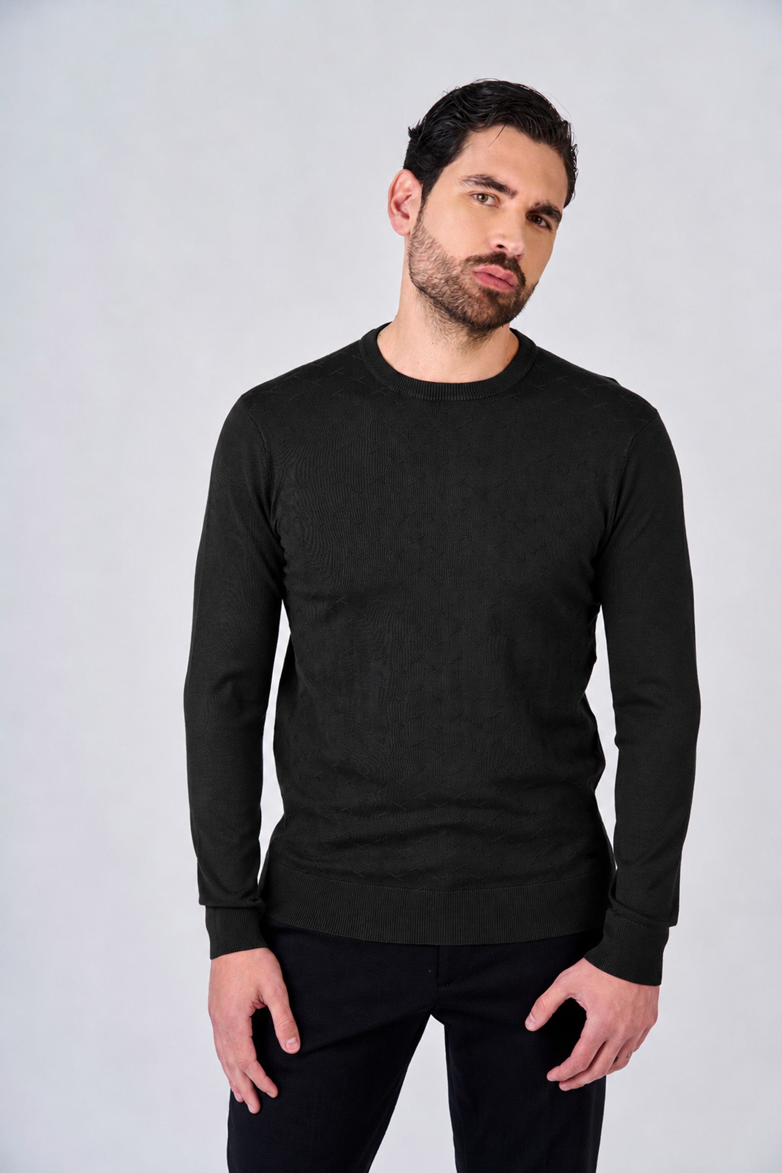 Maglia girocollo con motivo