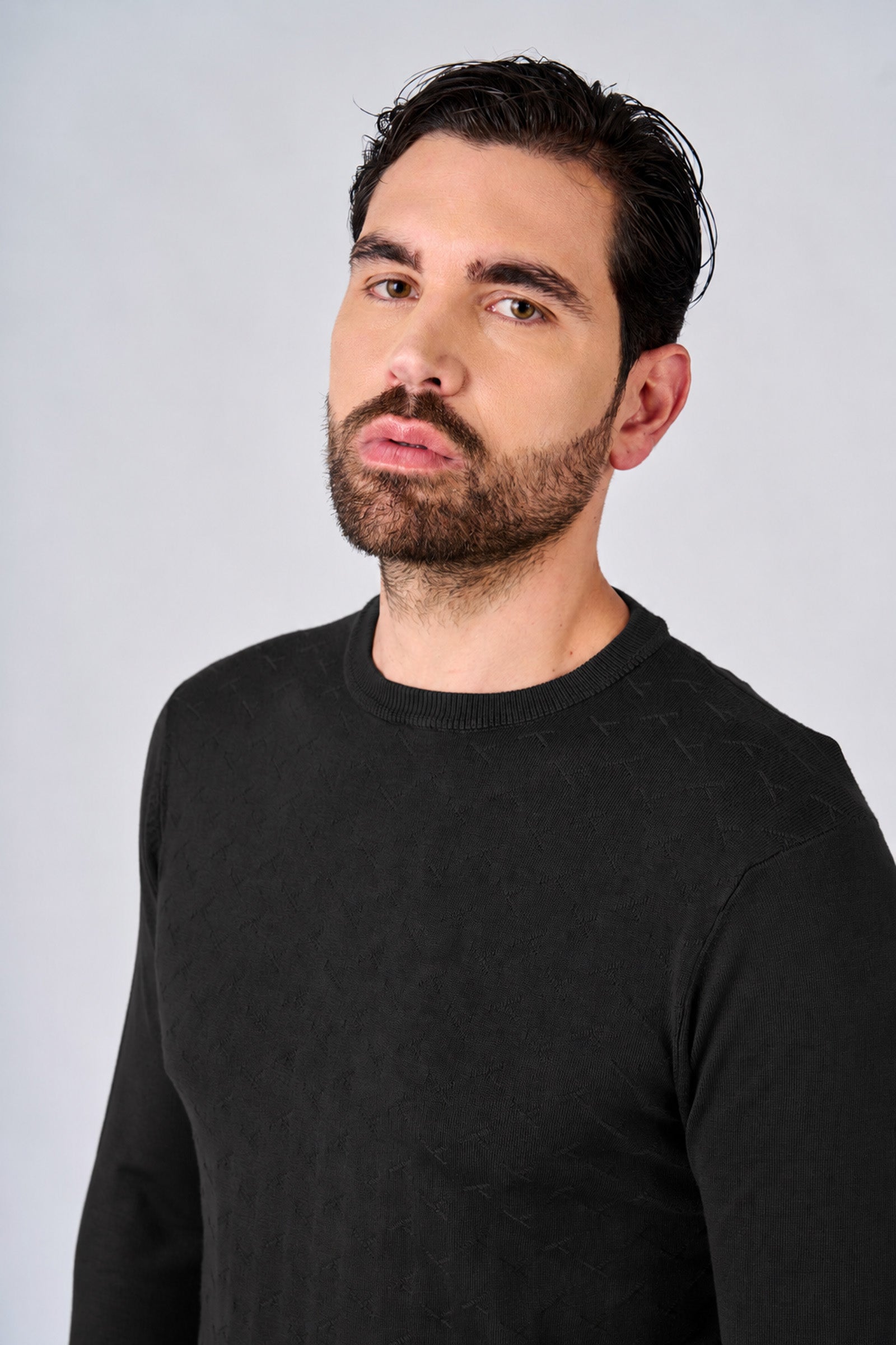 Maglia girocollo con motivo