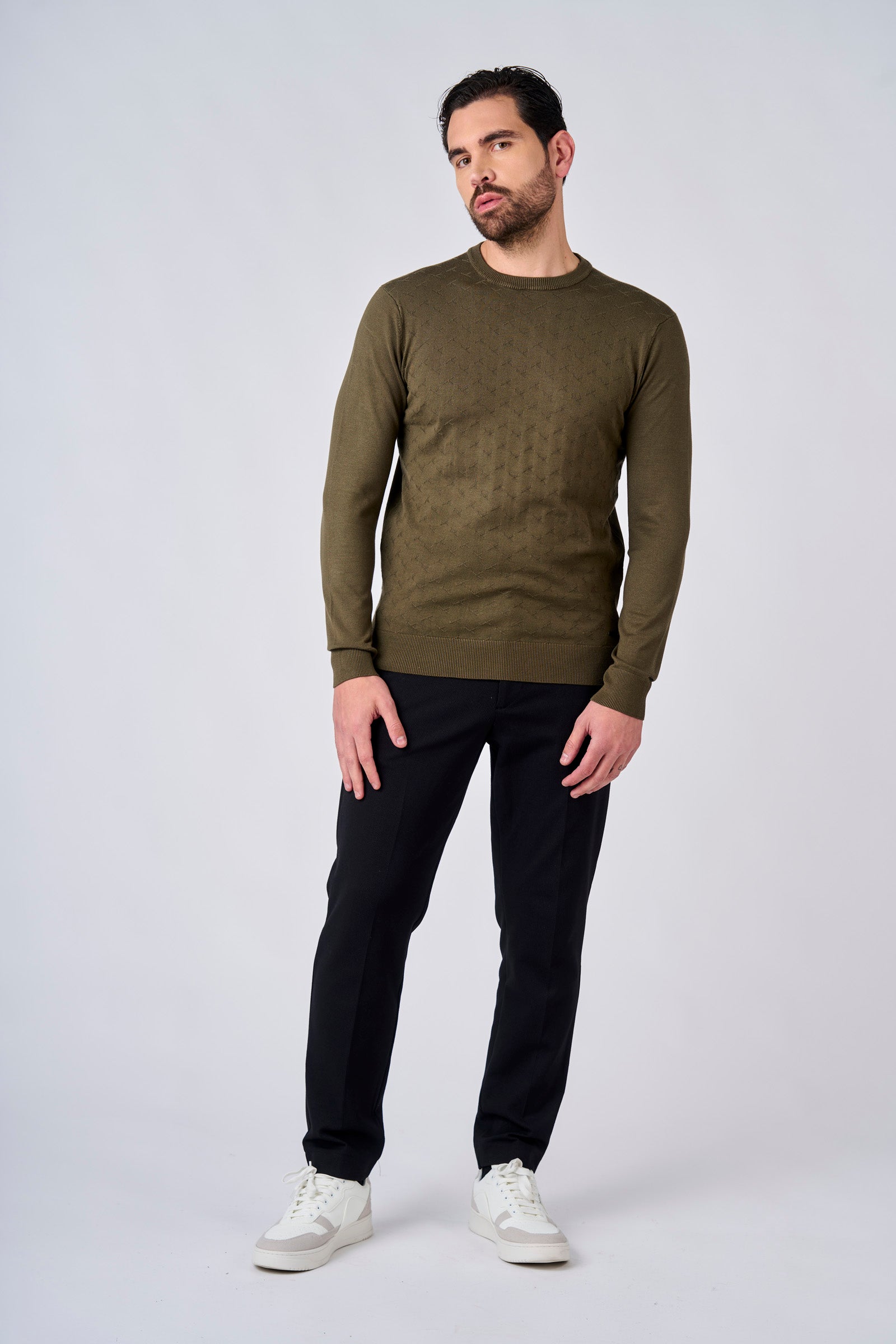 Maglia girocollo con motivo