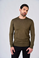 Maglia girocollo con motivo