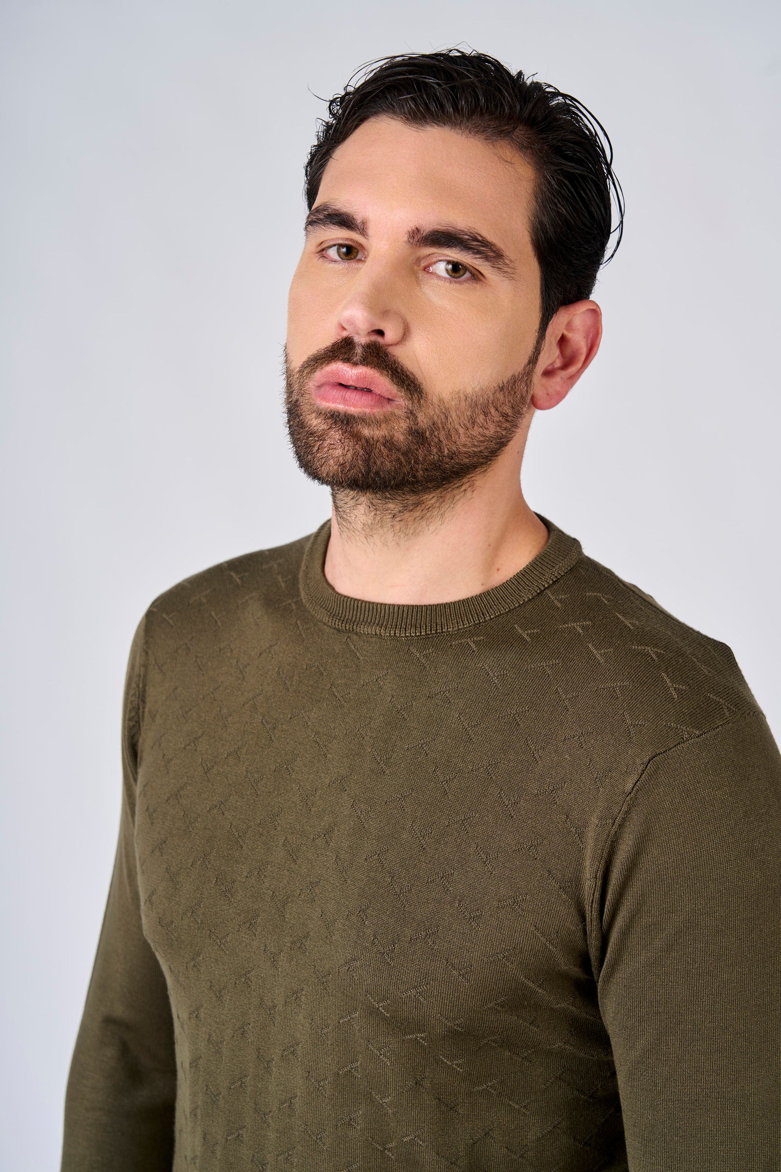 Maglia girocollo con motivo