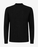 Maglia a mezzo collo con motivo jacquard