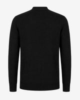 Maglia a mezzo collo con motivo jacquard