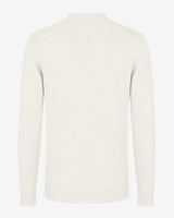 Maglia a mezzo collo con motivo jacquard