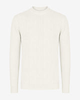 Maglia a mezzo collo con motivo jacquard